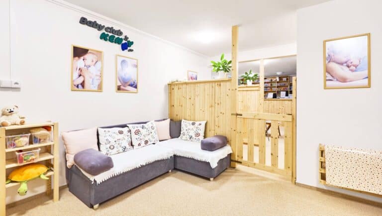 Kurzy plavání pro&nbsp;děti Praha - čekárna